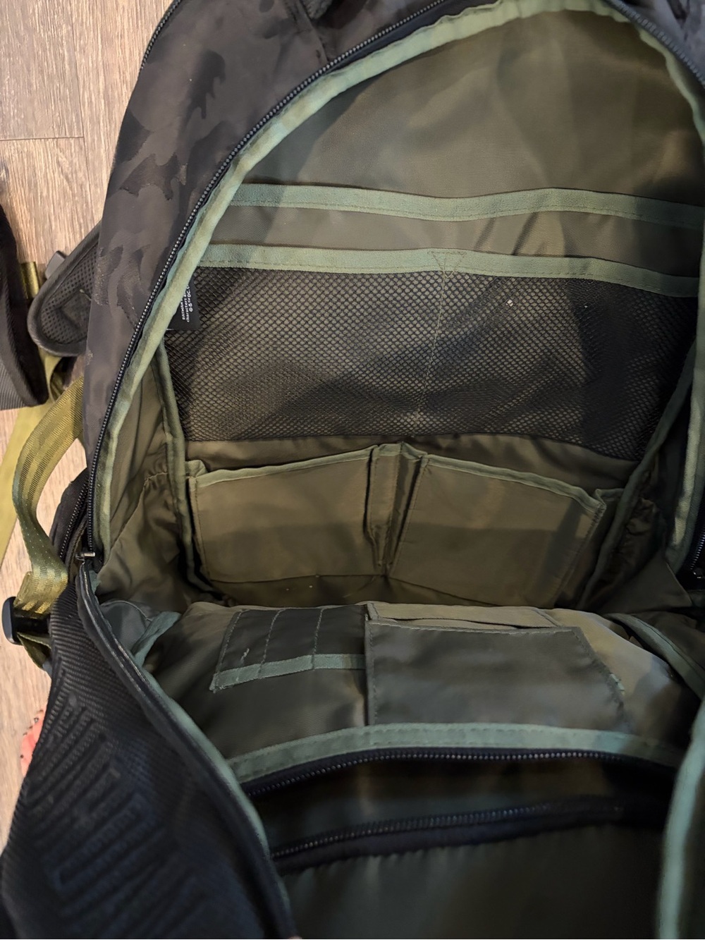 DC Comics Batman Black and Olive Tactical Backpack for Men - Picture 6 of 11